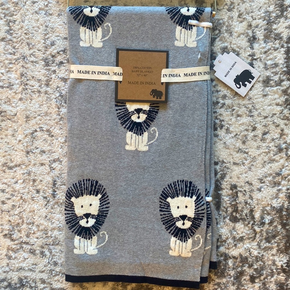 NEW | Made in India Baby Blanket - Zebras